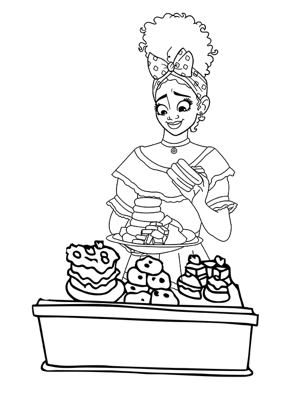 Encanto Dolores Madrigal Comiendo