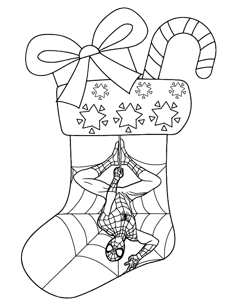 Bota De Navidad De Spiderman