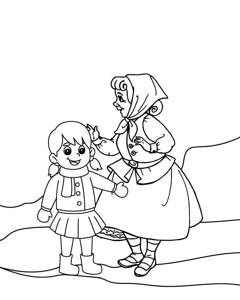 Mamá e Hija Tomadas de la Mano