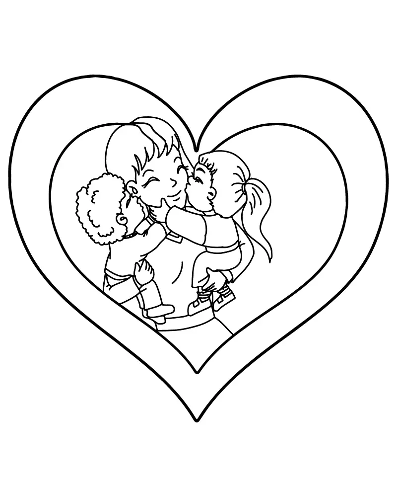 Mamá Linda con Corazones