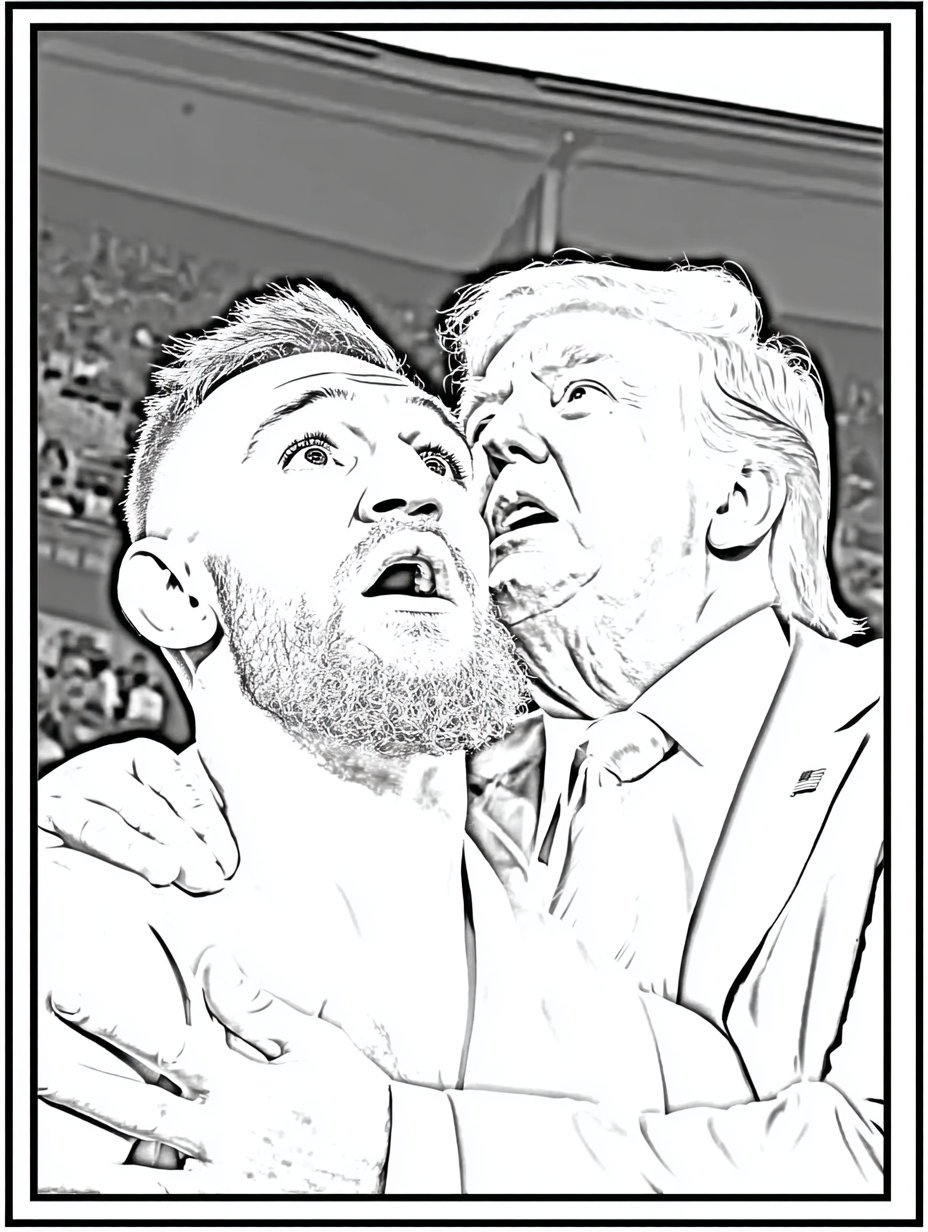 Cámara de Besos de Coldplay – Conor McGregor y Trump