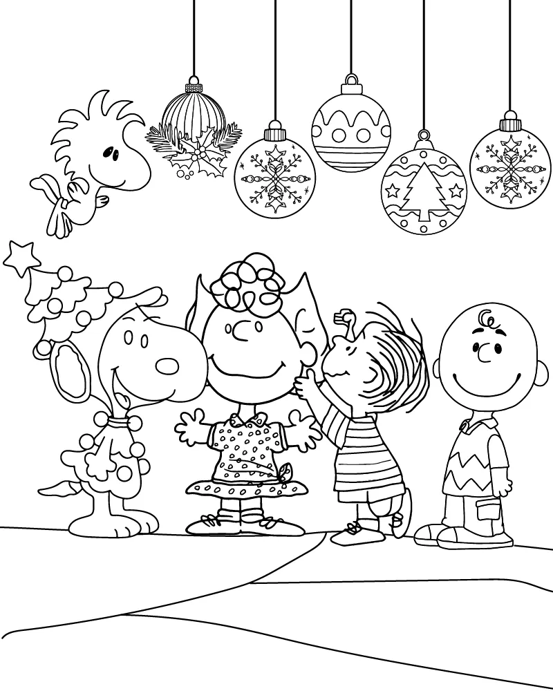 Actividad De Navidad De Snoopy