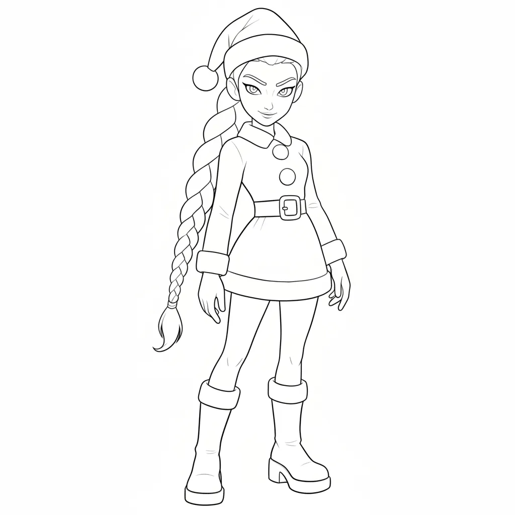 Linda Rumi Con Disfraz De Santa