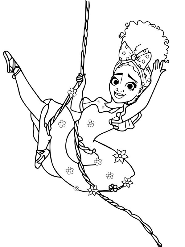 Encanto Dolores Columpiándose en una Enredadera