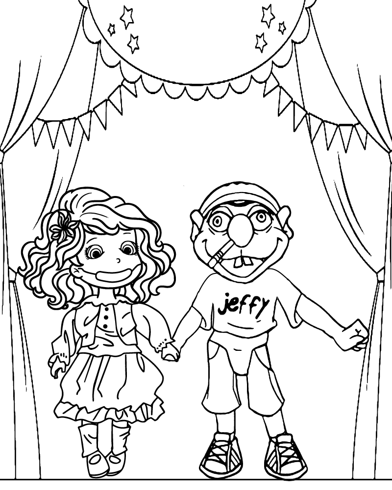 Rosalina y Jeffy de SuperMarioLogan