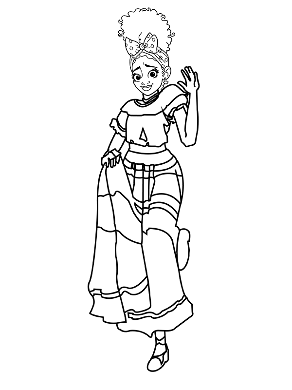 Dolores con Vestido Elegante