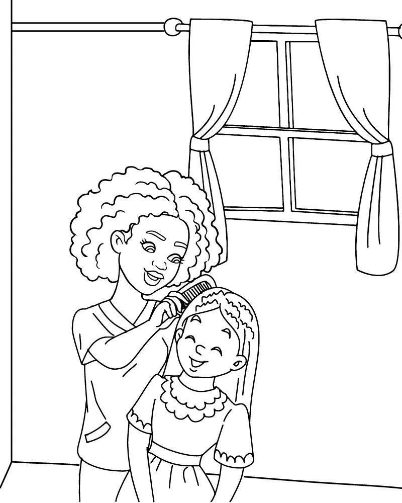 Madre Negra y Hija