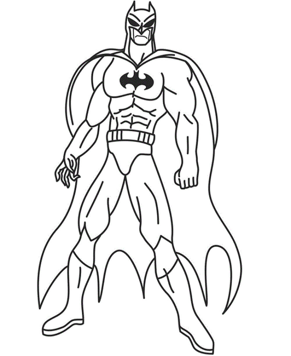 Dibujos de Batman para colorear e imprimir– 