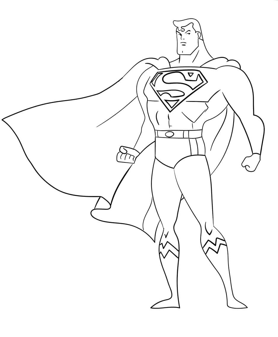 Dibujos de Superman para colorear e imprimir– 