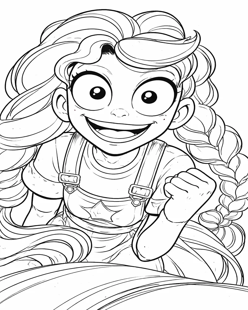 Lily Lovebraids para Niños Páginas para Colorear