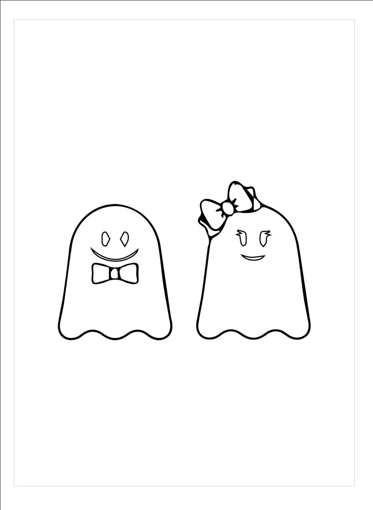 Fantasma de Halloween para colorear, imprimir e dibujar –ColoringOnly.Com