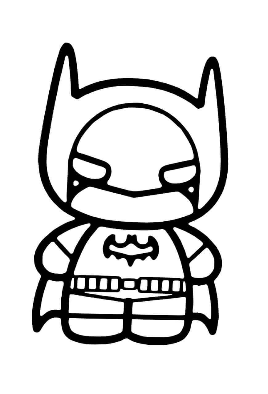 Lindo Batman para colorear, imprimir e dibujar –