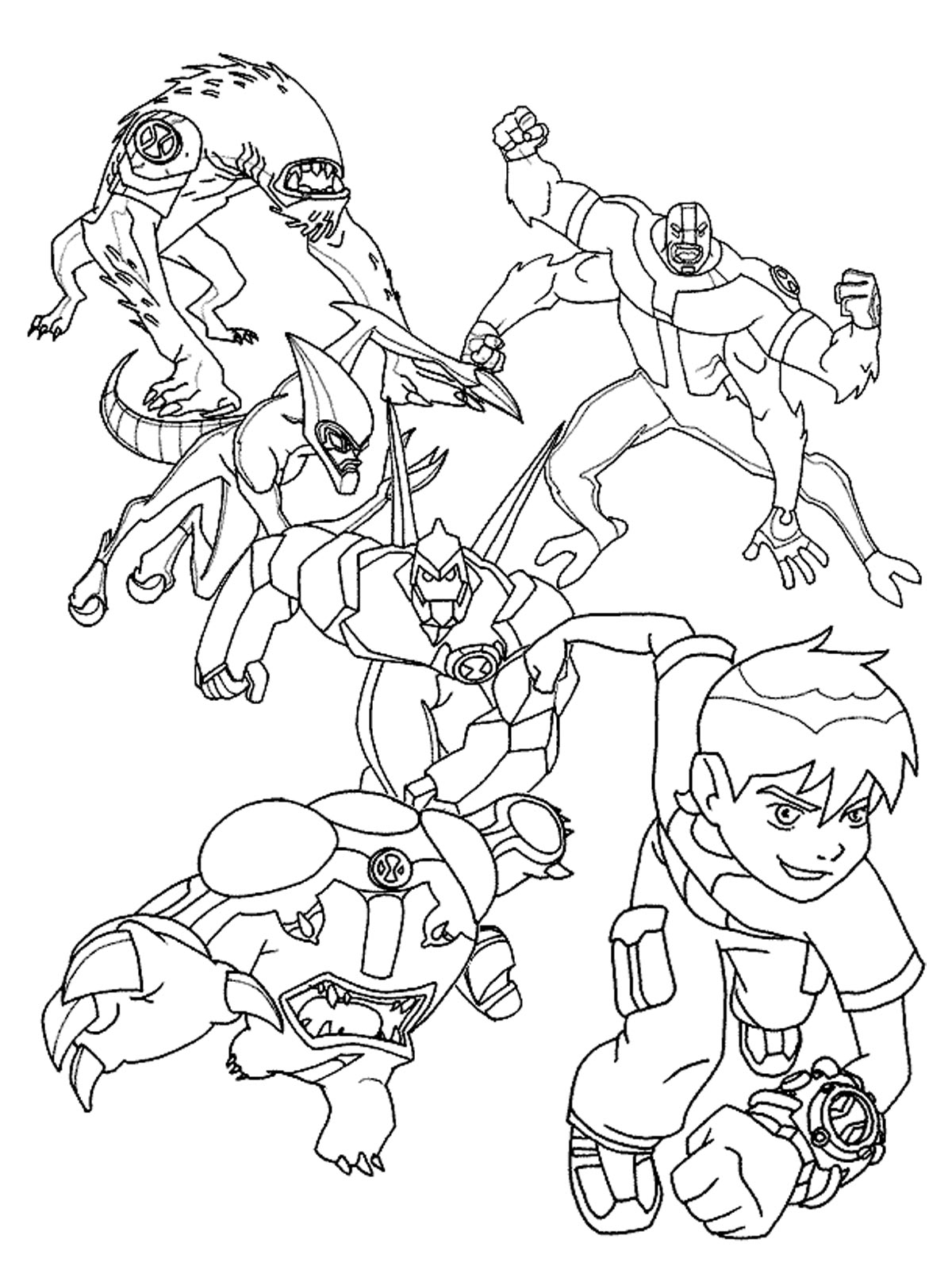 Dibujos de Ben 10 para colorear e imprimir– ColoringOnly.Com