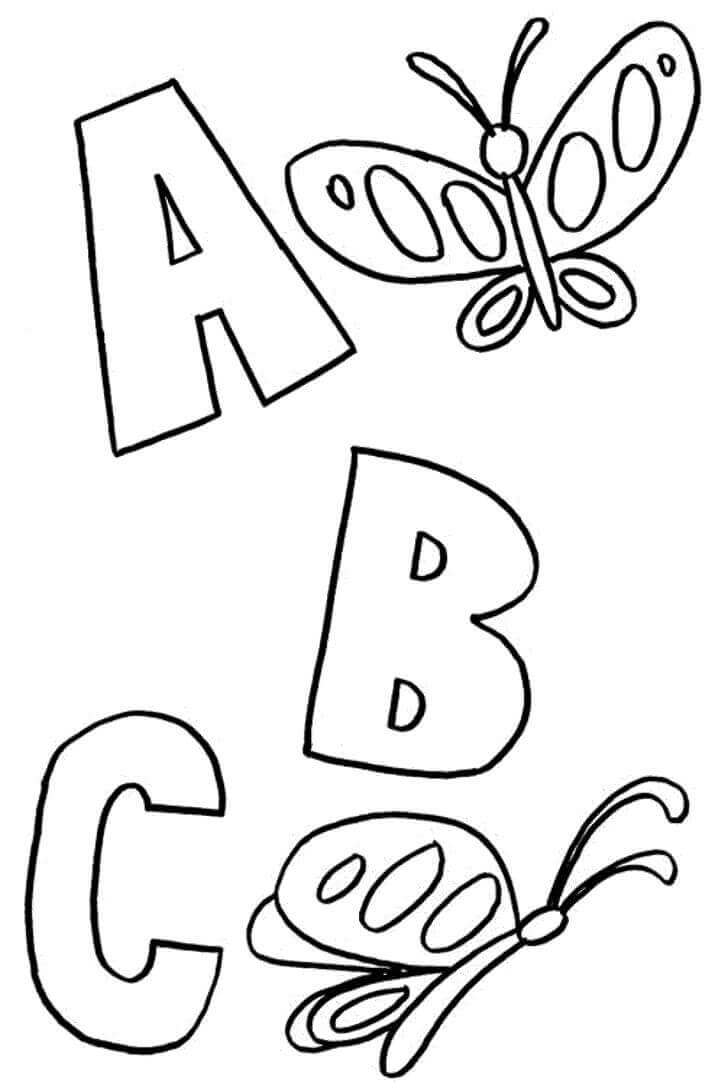 123 Y Abc Para Colorear Imprimir E Dibujar Coloringonly