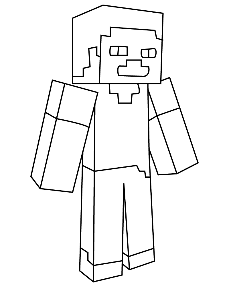 Steve de Minecraft Imprimible Gratis