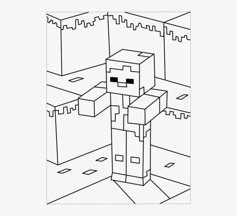 Minecraft Zombi para colorear, imprimir e dibujar –ColoringOnly.Com