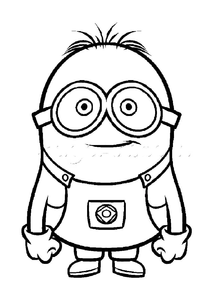 Minion Ni O Para Colorear Imprimir E Dibujar Coloringonly Com