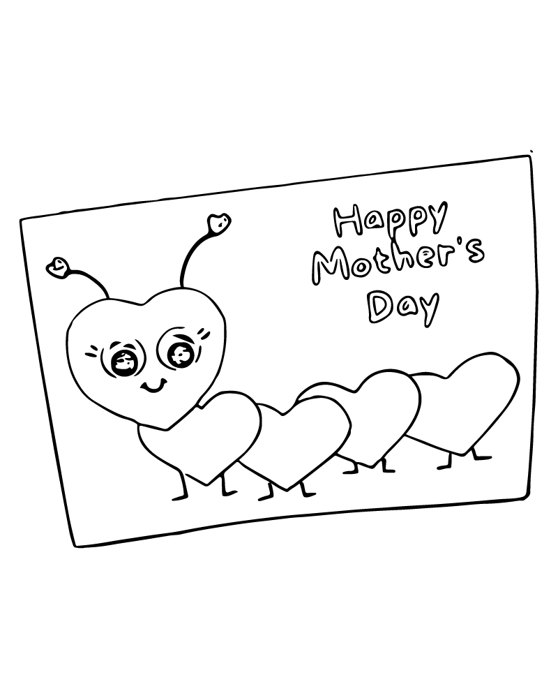 Tarjeta de Día de la Madre para Niños