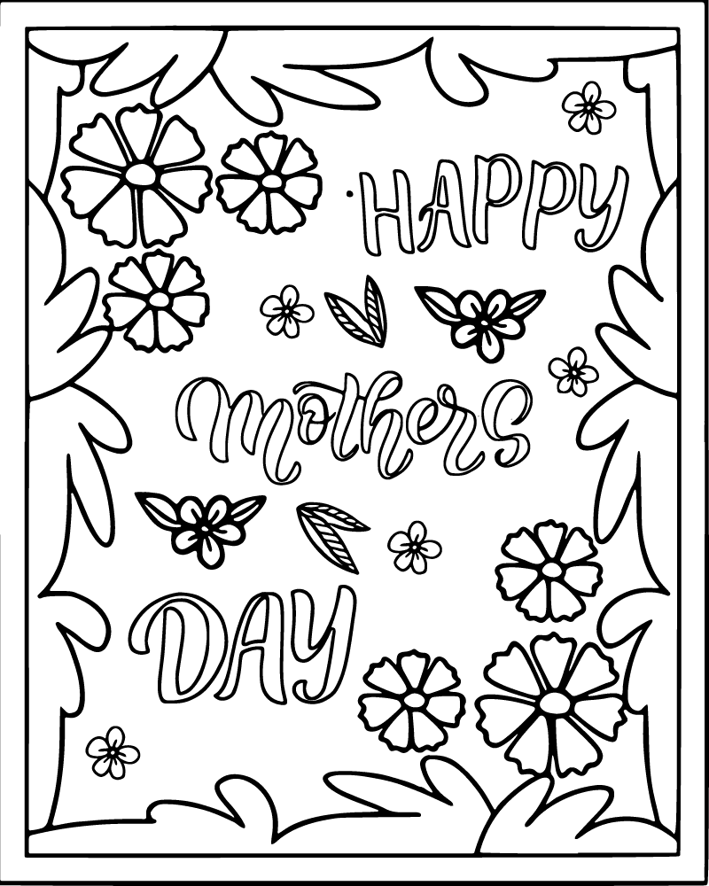 Tarjeta de Día de la Madre con Patrones