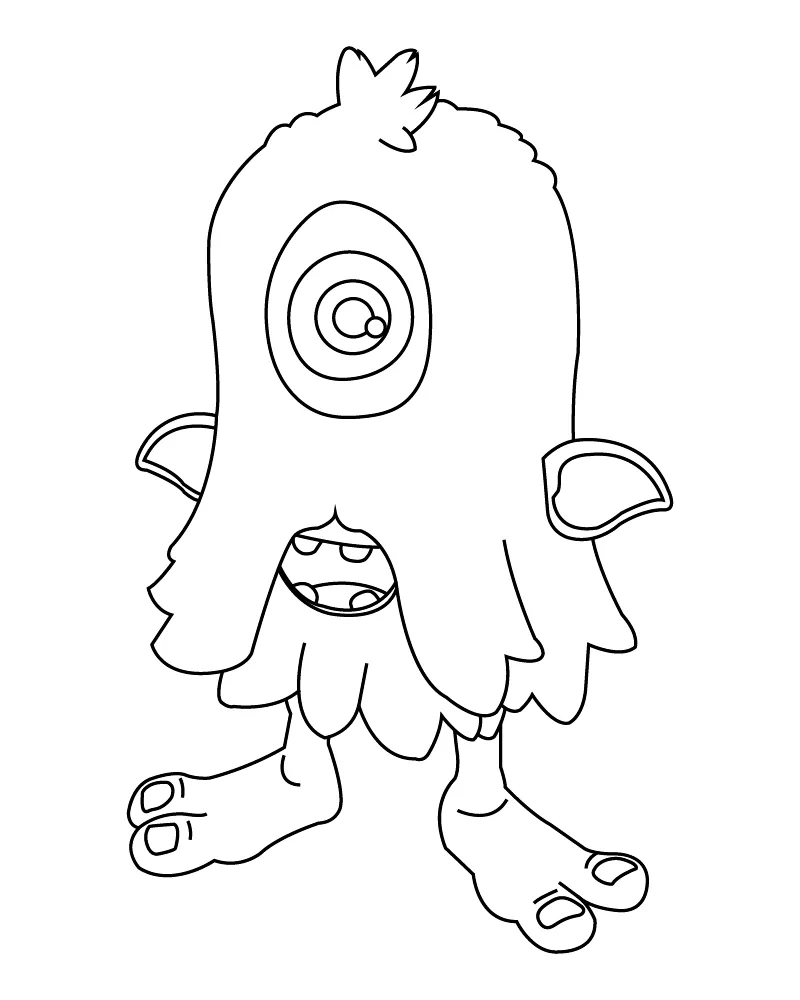 Monstruo Viejo Y Aterrador