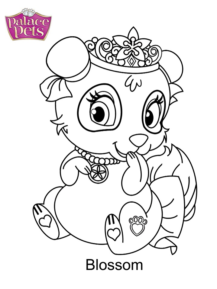 Palace Pets Blondie para colorear, imprimir e dibujar –ColoringOnly.Com