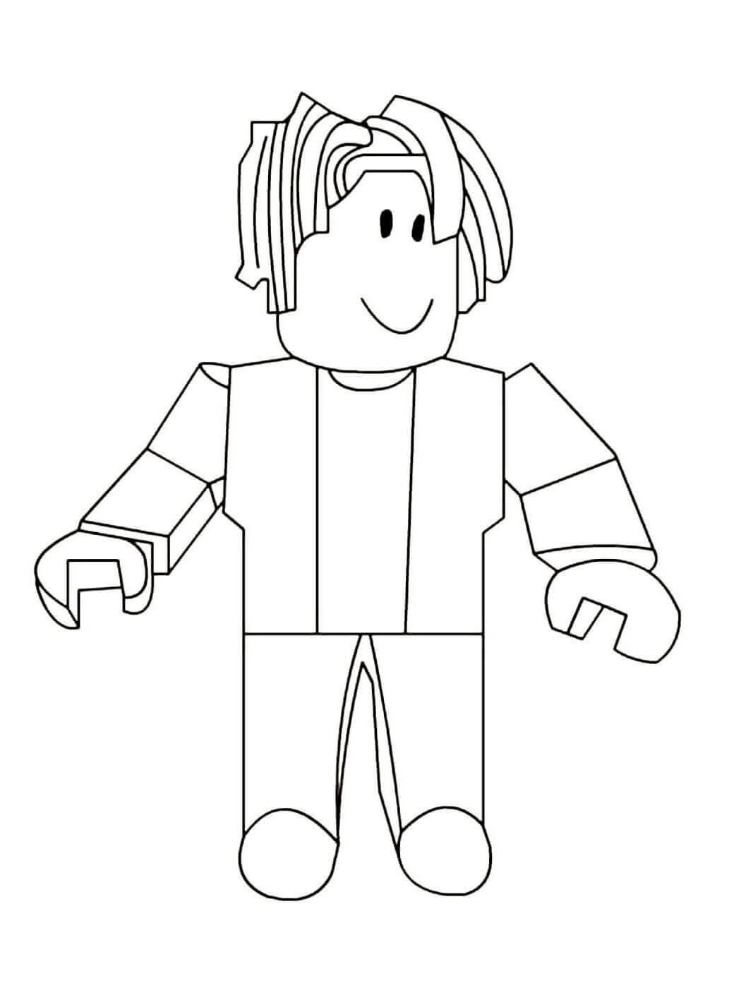 Personaje B sico Roblox Para Colorear Imprimir E Dibujar ColoringOnly Com
