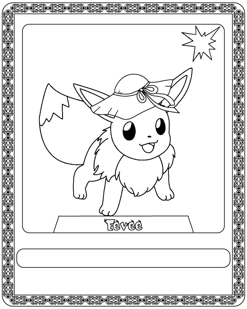 Carta de Pokémon Eevee Adorable