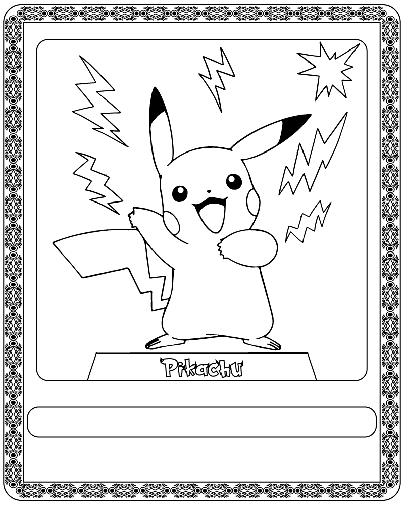 Carta de Pokémon Pikachu