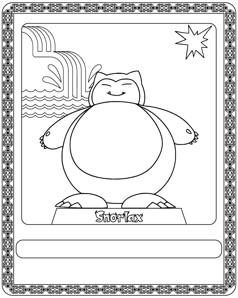 Carta de Pokémon Snorlax