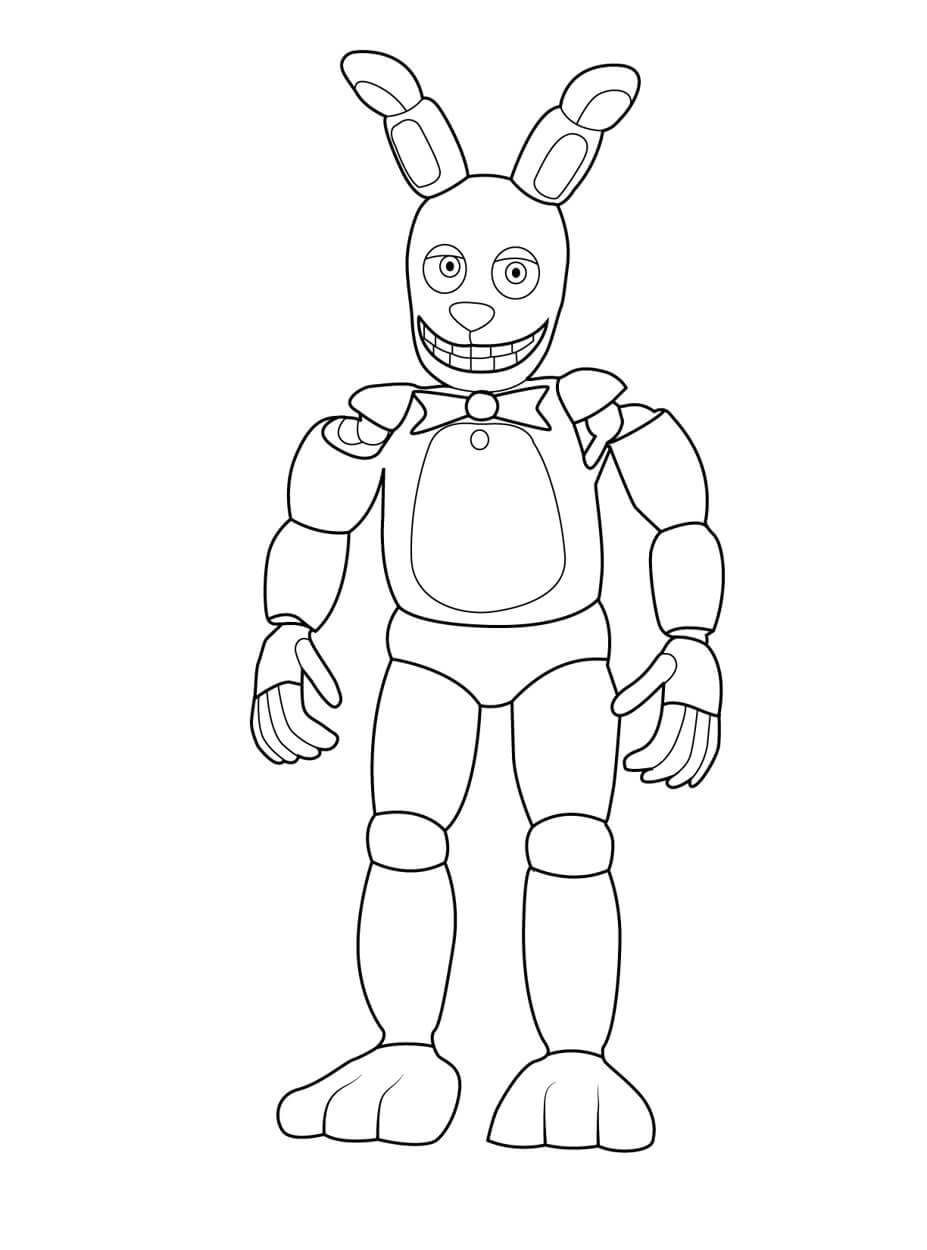 Primavera Bonnie Fnaf Diversión Para Colorear Imprimir E Dibujar