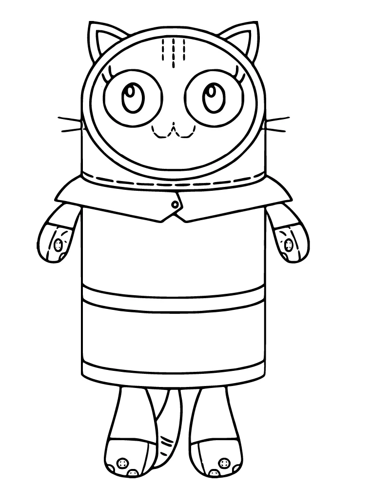 Gato Almohada Imprimible