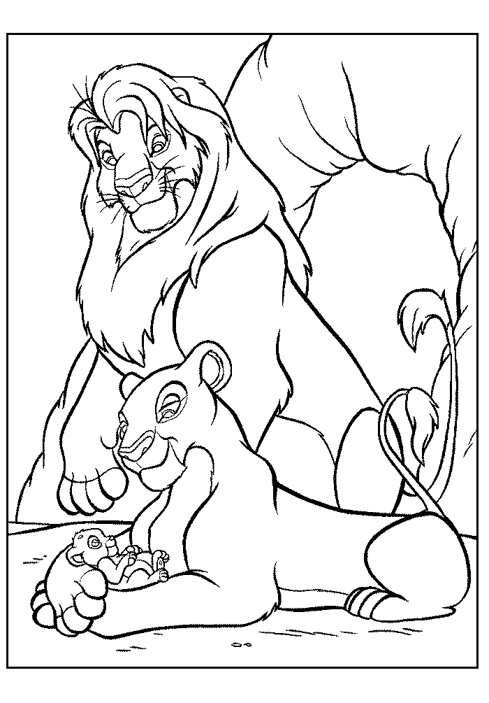 Dibujos de León para colorear e imprimir– 