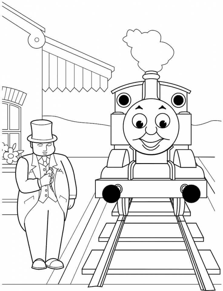 travel with thomas coloring book