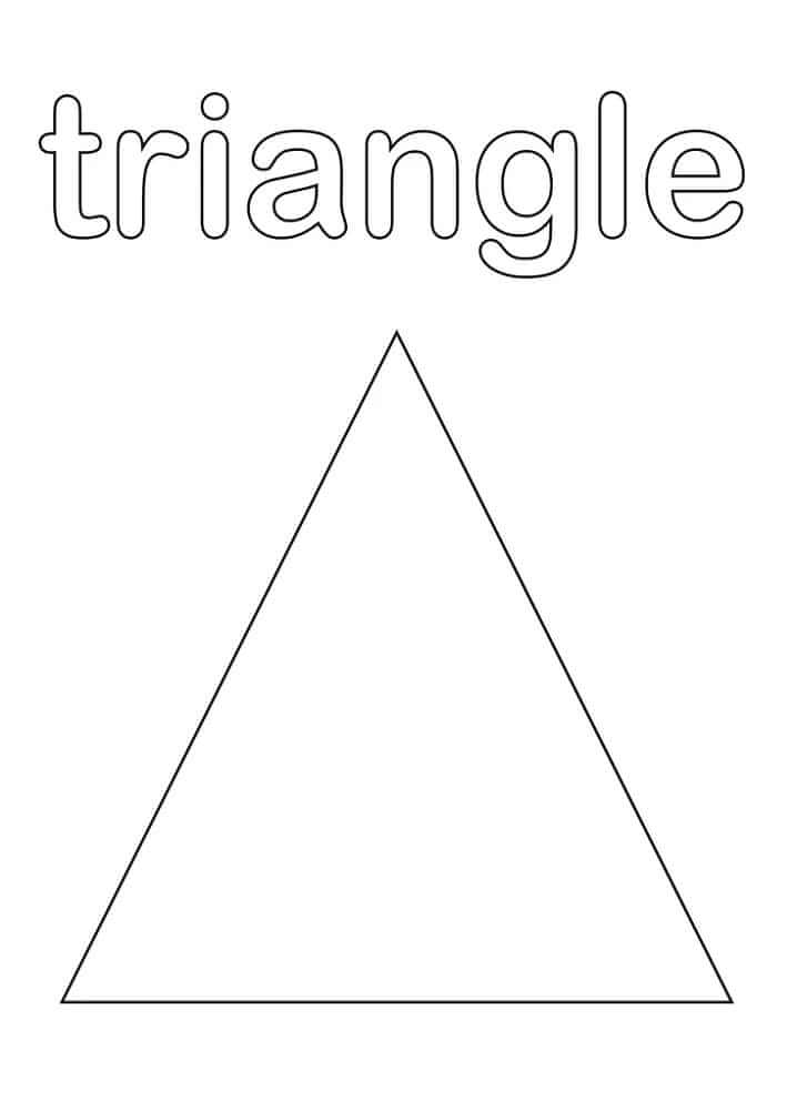 Triángulo Para Colorear Imprimir E Dibujar Coloringonlycom