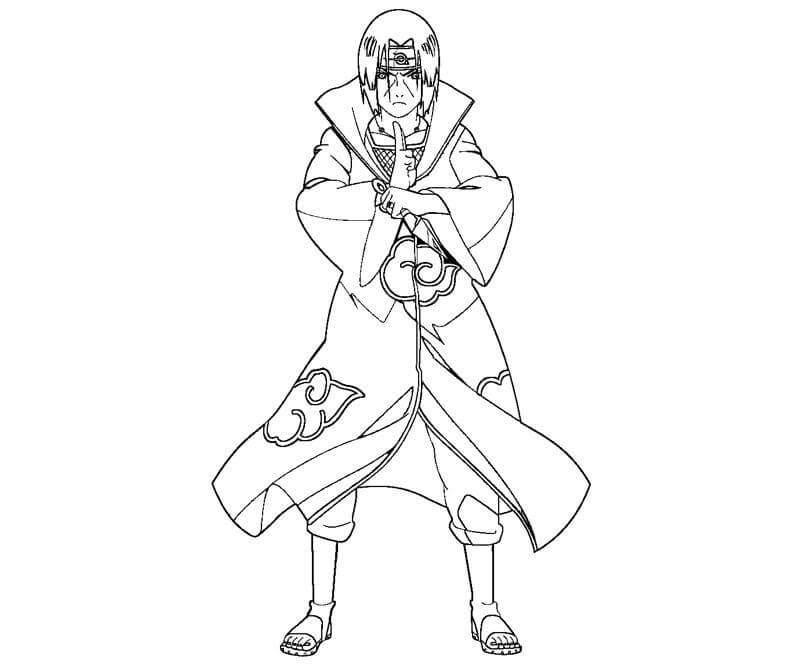 Estupendo Uchiha Shisui para colorir