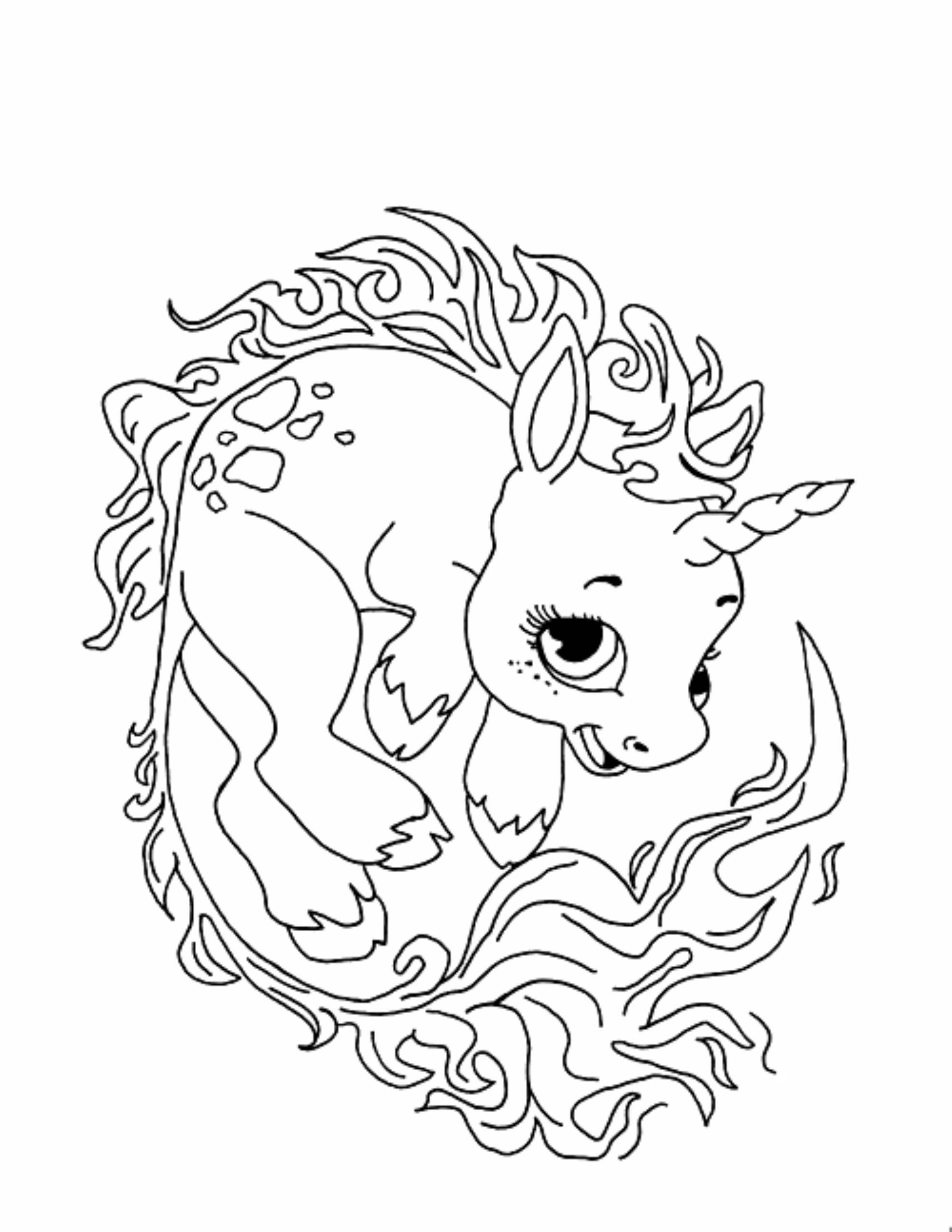 unicorn coloring pages printable for kids