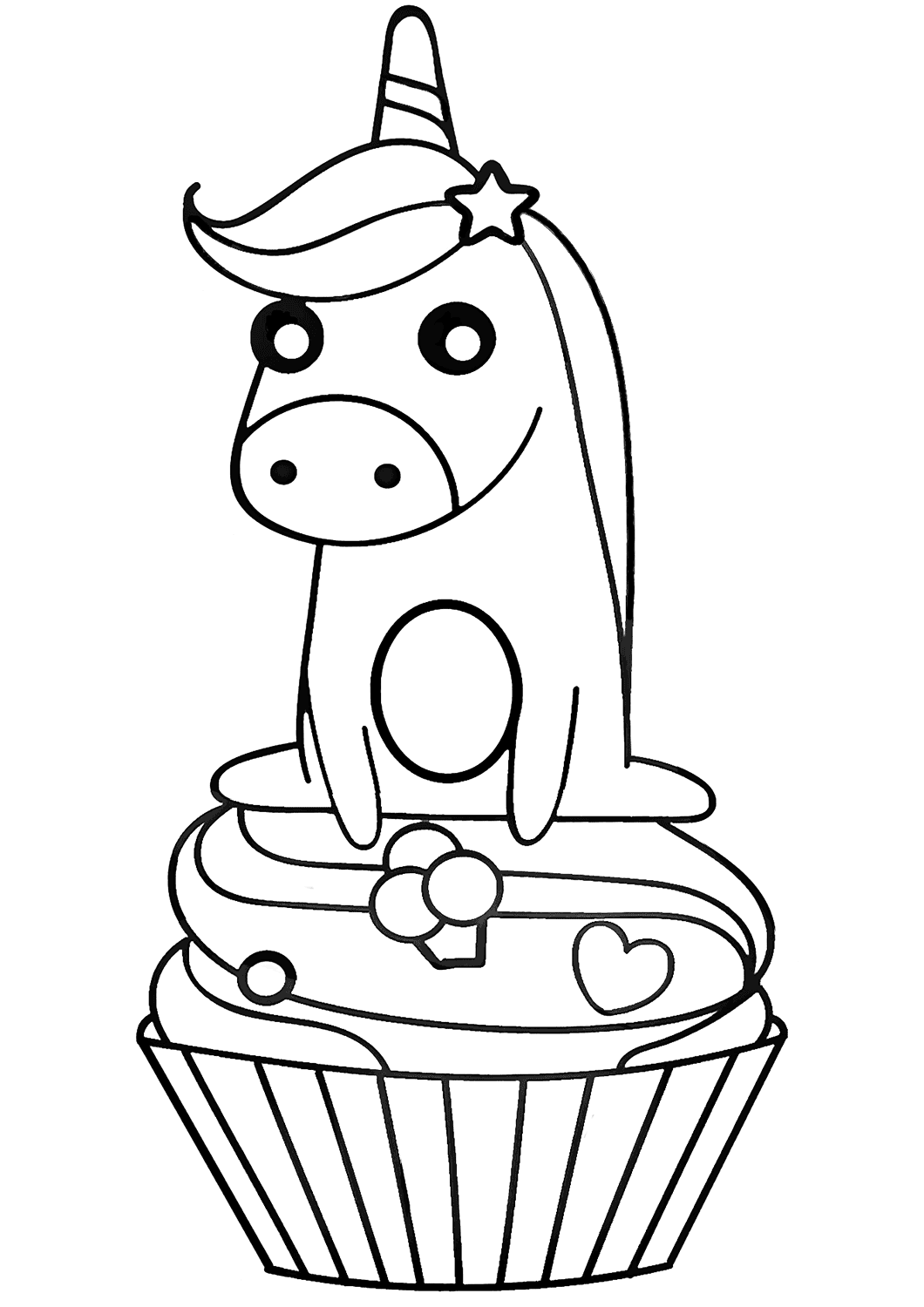 unicornio-sentado-en-cupcake-para-colorear-imprimir-e-dibujar