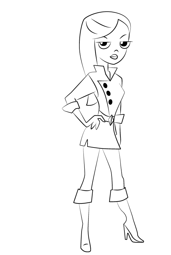 Vanessa Doofenshmirtz Para Colorear Imprimir E Dibujar ColoringOnly Com