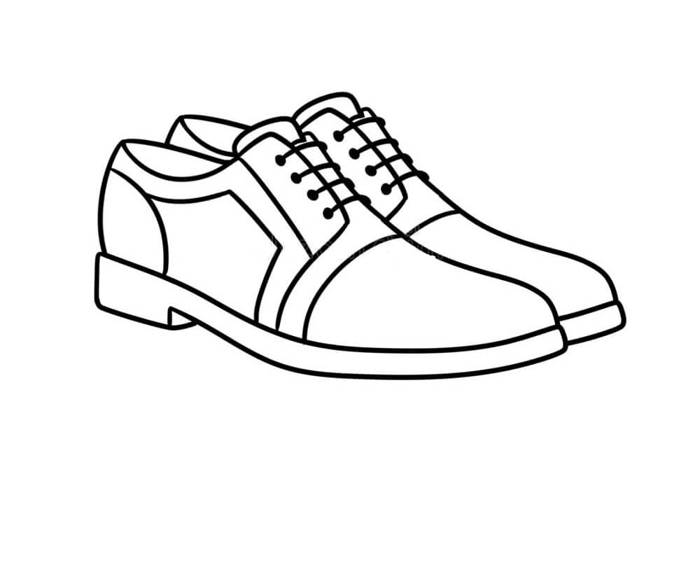 Zapatos de Hombre colorear, imprimir e dibujar –ColoringOnly.Com