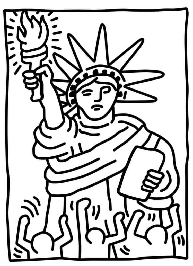 Dibujo de la Estatua de la Libertad