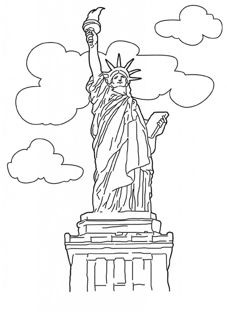 Estatua de la Libertad y la Nube