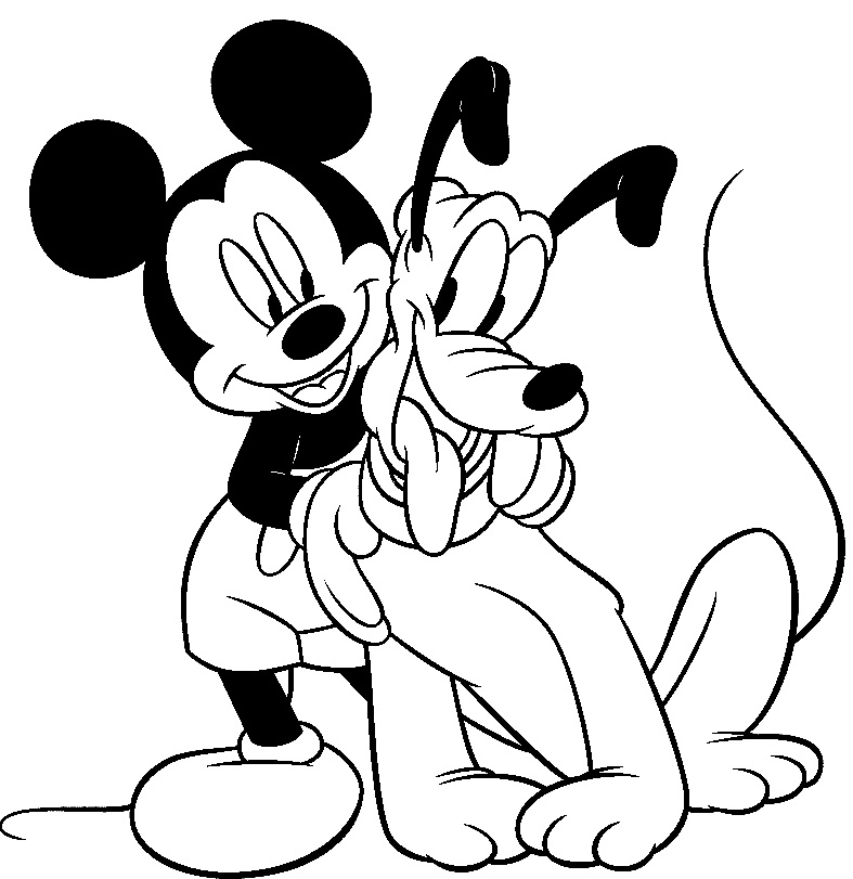 Mickey Embrasse Pluto