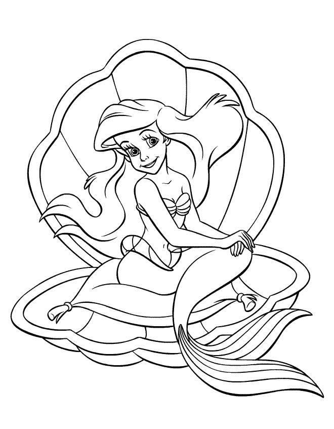 Ariel dans un Coquillage
