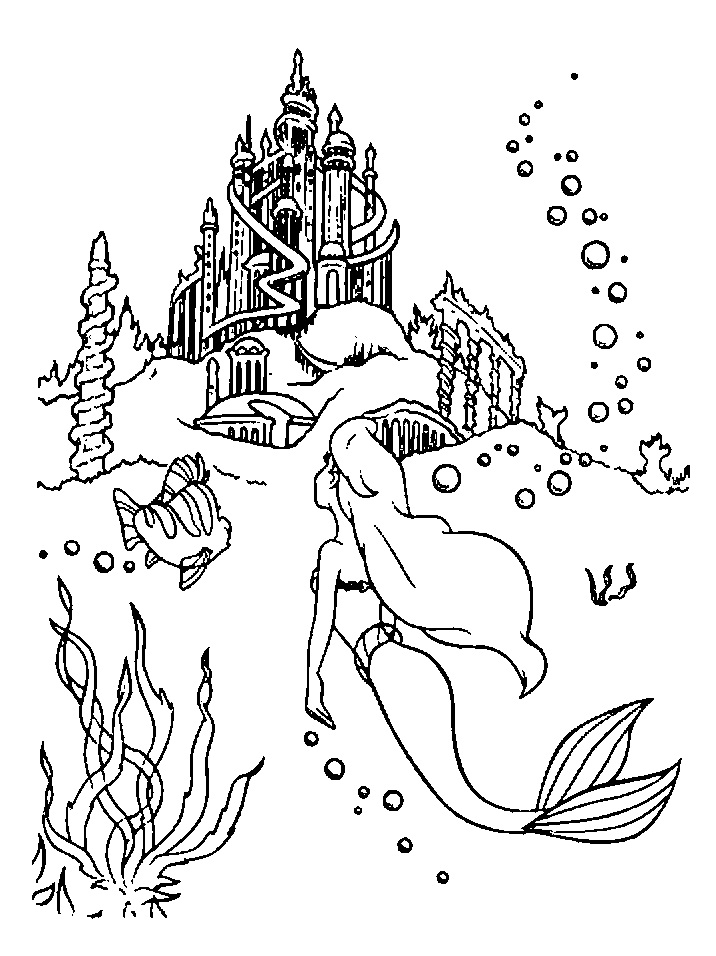 Ariel qui va au Château