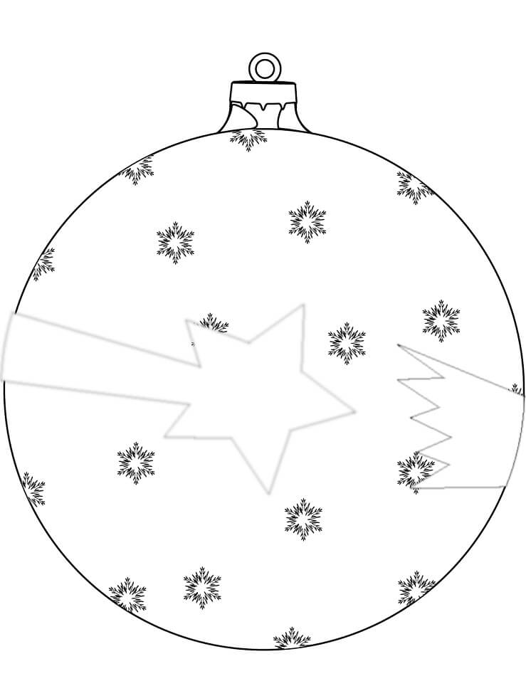 Boule de Noël avec étoile filante