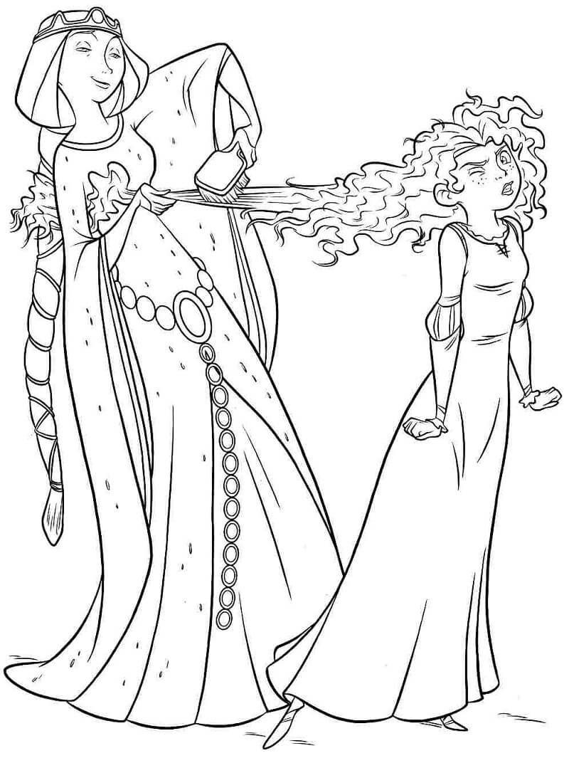 La princesse Merida et la reine Elinor 1
