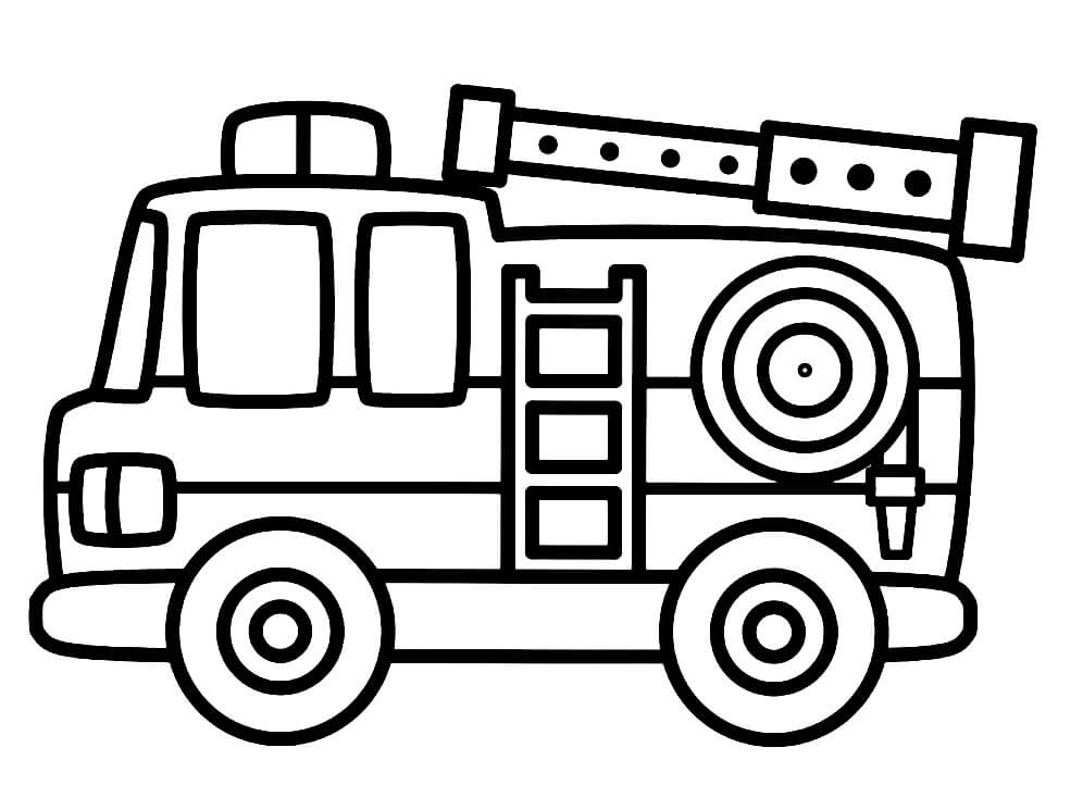 Camion de pompier simple 2