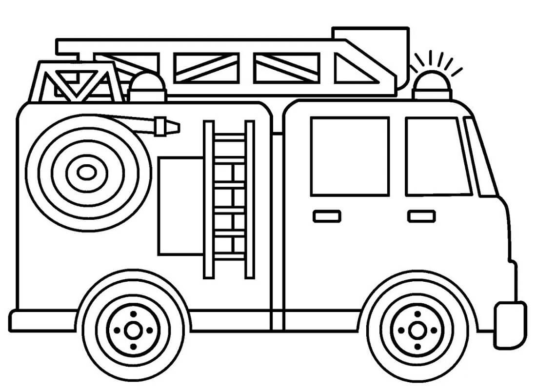 Camion de pompier simple 5