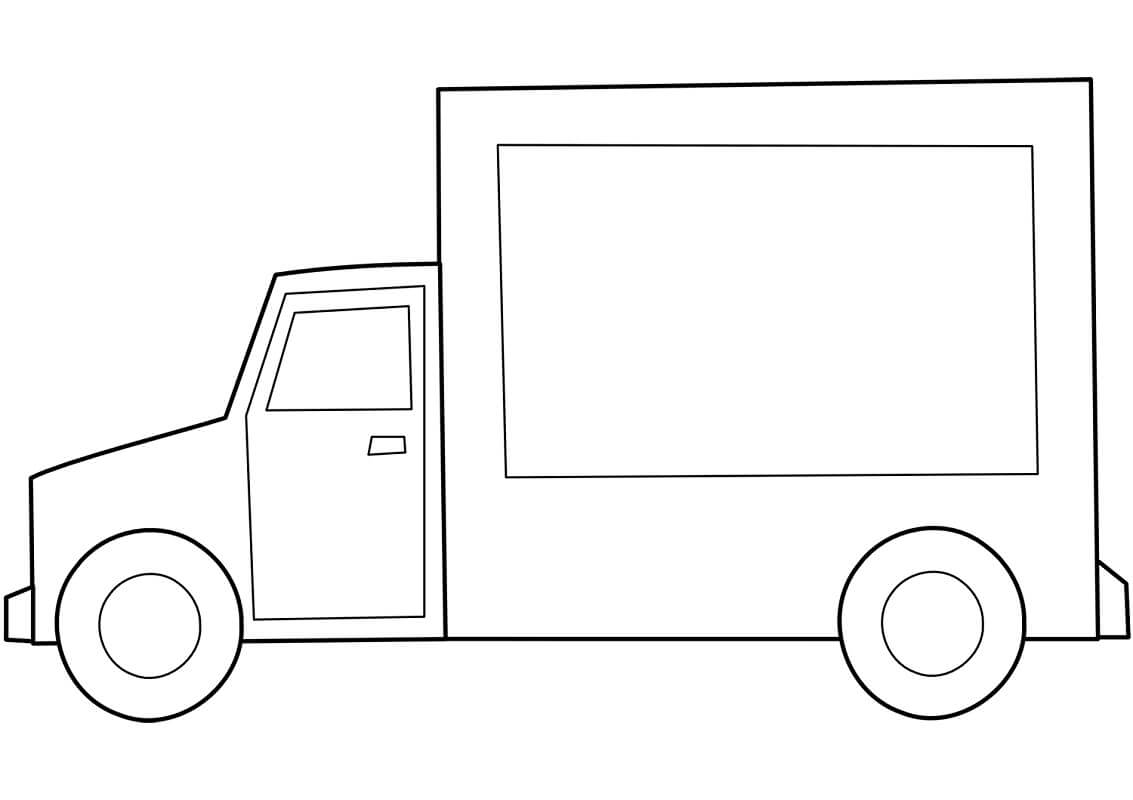dessin simple de camion