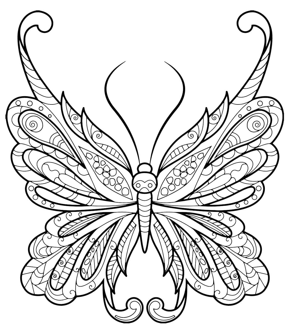 papillon zentangle jolis motifs 1